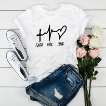 Load image into Gallery viewer, Fierce Heart Cartoon Print T-shirt - Design 4 / XS