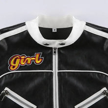Load image into Gallery viewer, Get With It Cropped PU Leather Jacket