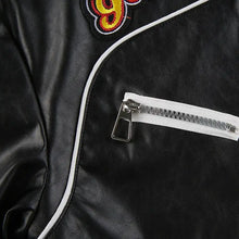 Load image into Gallery viewer, Get With It Cropped PU Leather Jacket