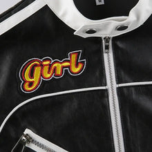 Load image into Gallery viewer, Get With It Cropped PU Leather Jacket