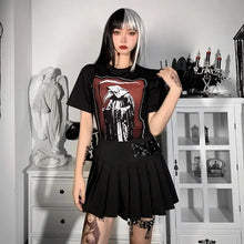 Load image into Gallery viewer, Gothic Cartoon Mall Goth O Neck Short Sleeve Oversize Tee