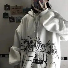 Load image into Gallery viewer, Gothic Japanese Cartoon Hip Hop Hoodie - 4 / XL