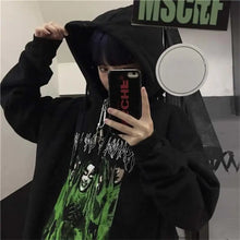 Load image into Gallery viewer, Gothic Japanese Cartoon Hip Hop Hoodie - 9 / XXL