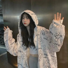 Load image into Gallery viewer, Gothic Teddy Graphic Hoodie - 5 / L