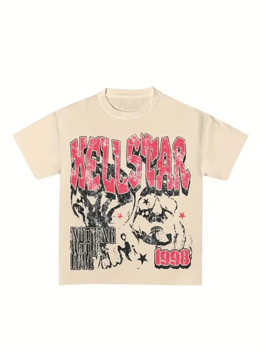 Graffiti Print Crop Tee Cool Street Style for Women