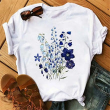 Load image into Gallery viewer, Graphic Cartoon Tree Print Harajuku T-shirt - Design 17