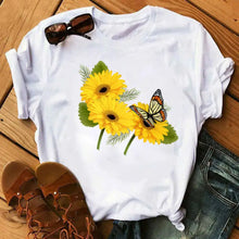 Load image into Gallery viewer, Graphic Cartoon Tree Print Harajuku T-shirt - Design 21