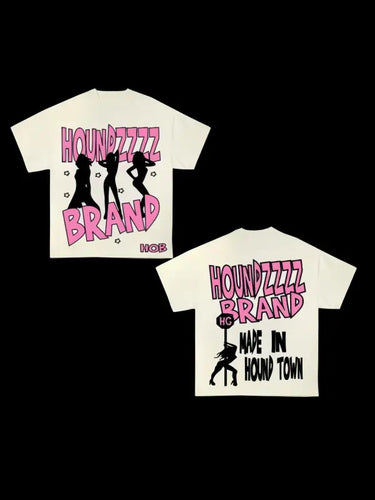 Graphic Print Crew Neck Tee - customized