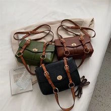 Load image into Gallery viewer, Green Small PU Leather Shoulder Crossbody Bag