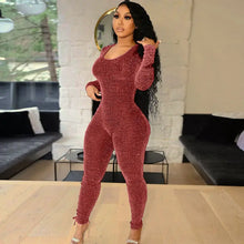 Load image into Gallery viewer, Hallow-Out Bandage Side Bodycon Jumpsuit