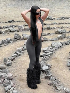 Halter Backless One Piece Fashion Jumpsuit