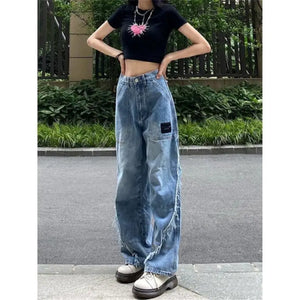 Harajuku Baggy Gothic Jeans - 12 / S