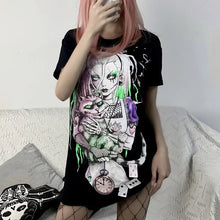 Load image into Gallery viewer, Harajuku Loose Long Streetwear Short Sleeve Tee
