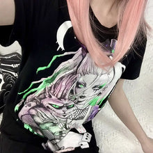 Load image into Gallery viewer, Harajuku Loose Long Streetwear Short Sleeve Tee