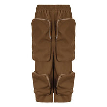 Load image into Gallery viewer, Harajuku Zipper Loose High Waist Y2k Skirt - brown / S