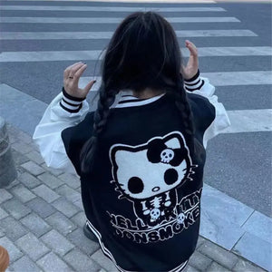 Hell Kitty Baseball Jacket - 1 / S