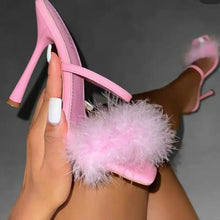 Load image into Gallery viewer, High Heel PU Open Toe Stiletto Shoes