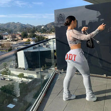 Load image into Gallery viewer, High Waist Casual Shirring Long Trousers - gray / S