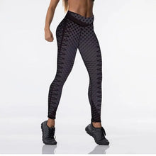 Load image into Gallery viewer, High Waist Elasticity Digital Print Push Up Leggings - Grey