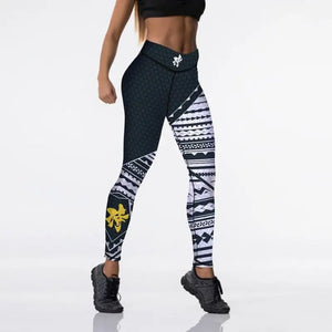 High Waist Elasticity Digital Print Push Up Leggings