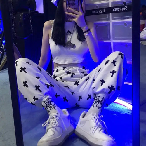 High Waist Loose Korean Hip Hop Pants