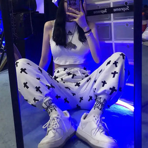 High Waist Loose Korean Hip Hop Pants