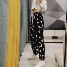 Load image into Gallery viewer, High Waist Loose Korean Hip Hop Pants - black / XL