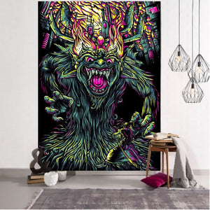Hippie Pattern Tapestry Wall Cloth - 2020-2633 / 275x180cm