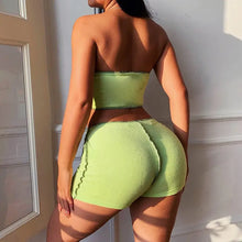Load image into Gallery viewer, Hollow Out Confidence Boost Biker Short Set