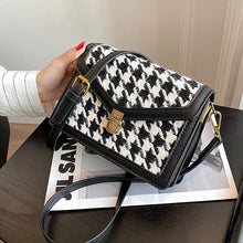 Load image into Gallery viewer, Houndstooth Crossbody Luxury Bag
