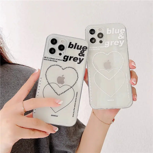 INS Clear Silicone Phone Case For Iphone