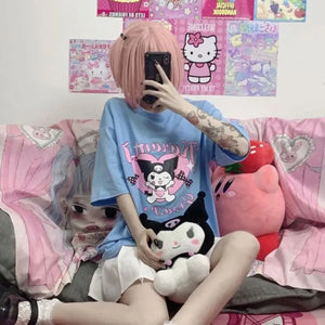 Japanese Aesthetic Oversized Tee - 12 / L