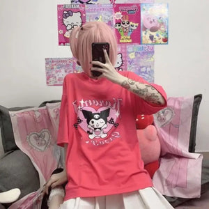 Japanese Aesthetic Oversized Tee - 14 / M