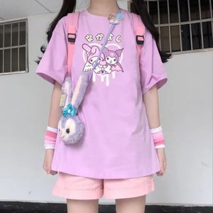 Japanese Aesthetic Oversized Tee - 8 / L