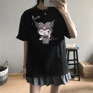 Japanese Aesthetic Oversized Tee - 9 / XL