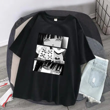 Load image into Gallery viewer, Japanese Anime Short Sleeve T-Shirts - black / XXL