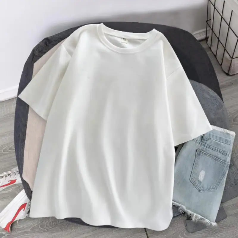 Japanese Anime Short Sleeve T-Shirts - White / L