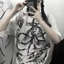 Load image into Gallery viewer, Japanese Loose Oversize Harajuku Punk T-shirt - 11 / L