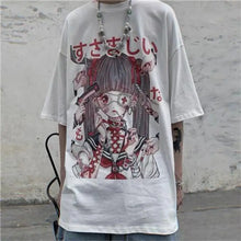 Load image into Gallery viewer, Japanese Loose Oversize Harajuku Punk T-shirt - 16 / M