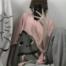 Load image into Gallery viewer, Japanese Loose Oversize Harajuku Punk T-shirt - 5 / L