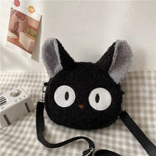 Load image into Gallery viewer, Japanese Style Kawaii Cartoon Plush Shoulder Bag - Black