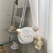 Load image into Gallery viewer, Japanese Style Kawaii Cartoon Plush Shoulder Bag - White