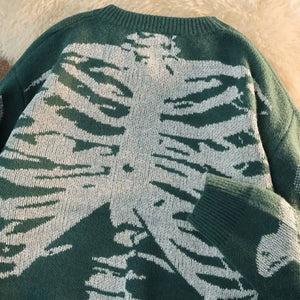 Japanese Vintage Streetwear Sweatshirt - XL / green