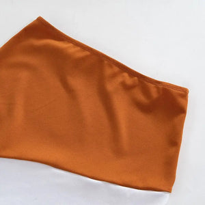 Katie Strapless Long Sleeve T-shirt and Mini Skirt Set
