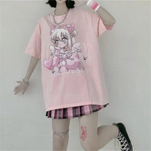 Load image into Gallery viewer, Kawaii Aesthetic Graphic Tee - 12 29 / M