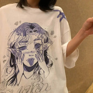 Kawaii Aesthetic Graphic Tee - 2 771 / M