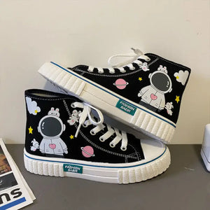Kawaii Anime High Top y2k Sneakers - Black / 39