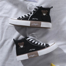 Load image into Gallery viewer, Kawaii High Top Flats Casual Fashion Bear Sneakers