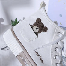 Load image into Gallery viewer, Kawaii High Top Flats Casual Fashion Bear Sneakers