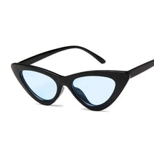 Load image into Gallery viewer, Keep Lurking Cat-Eye Designer Sunglasses - Black Blue